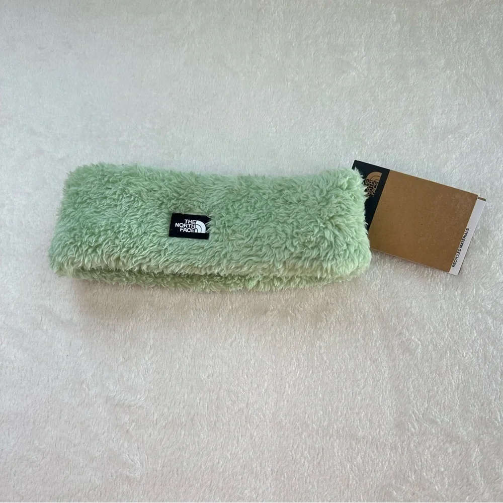 NWT The North Face Kids' Suave Oso Green Winter Fuzzy Headband